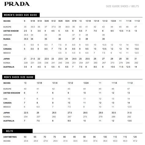 prada mens clothing size guide|prada size chart for women.